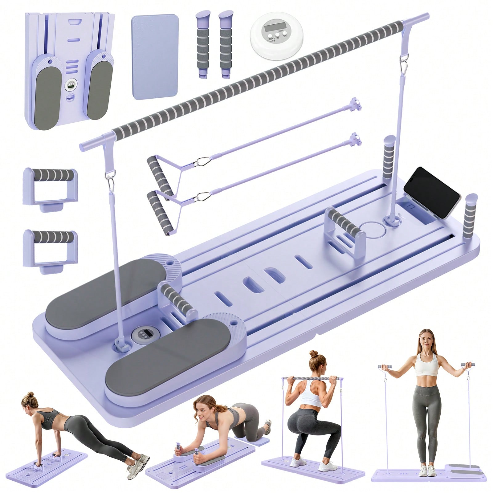 Waist Trainer Women - Reformer Pilates con Barra, Tavola Pilates