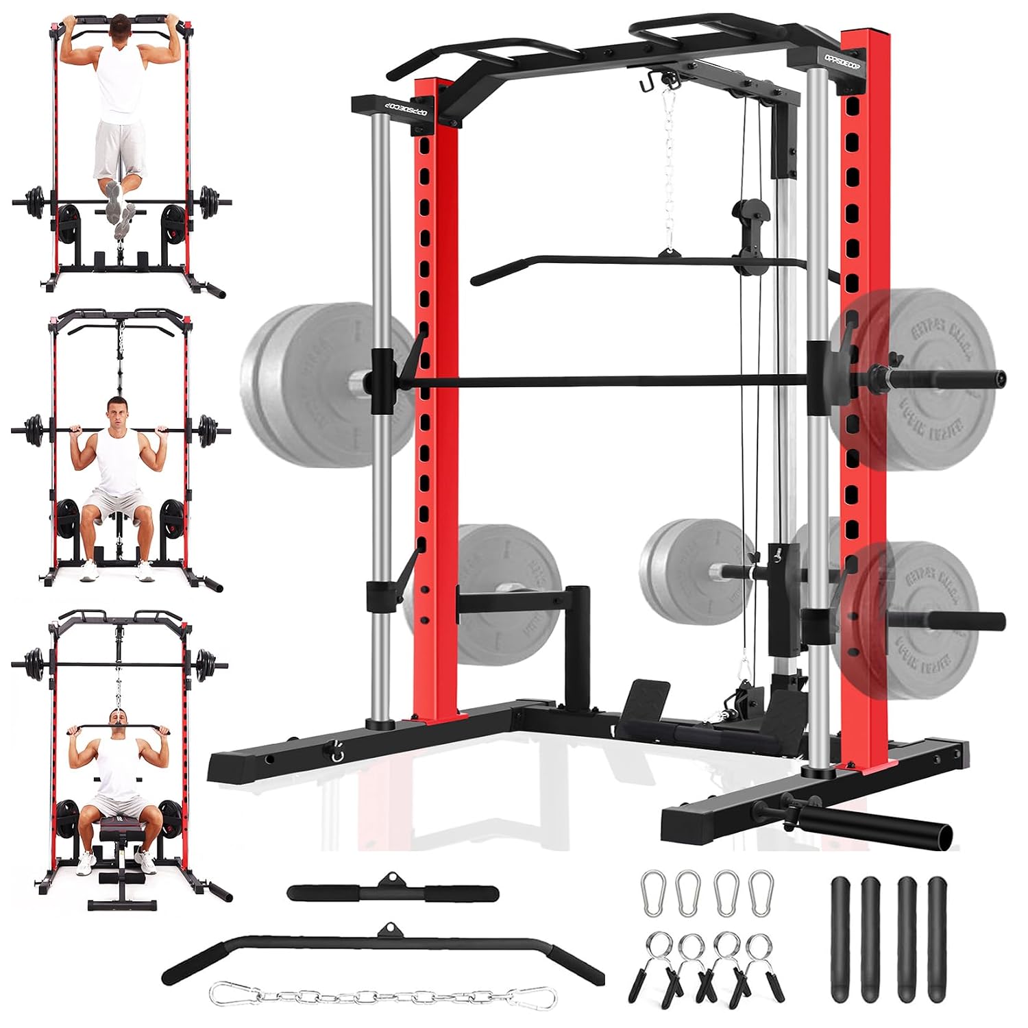 Lat Pulldown Bar - Smith Machine All-in-One con Power Rack,
