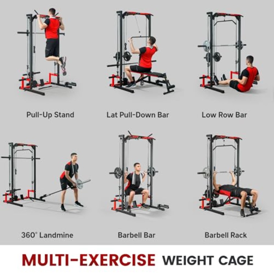 Power Cage Smith Machine Multi - Lat Pulldown Bar recensione e prezzo