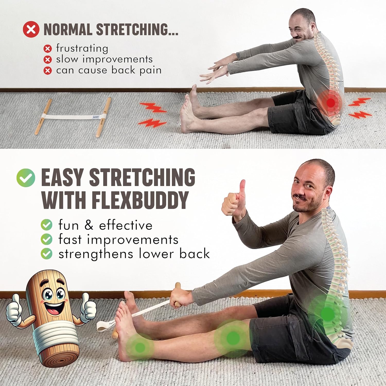 Stretcher per muscoli posterio - Yoga Fitness & Nutrition Llp recensione e prezzo