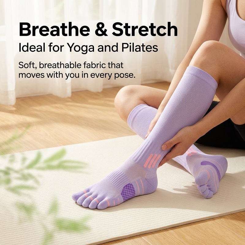 1/6 Paia di Calze Lunghe da Do - Yoga Fitness & Nutrition Llp recensione e prezzo