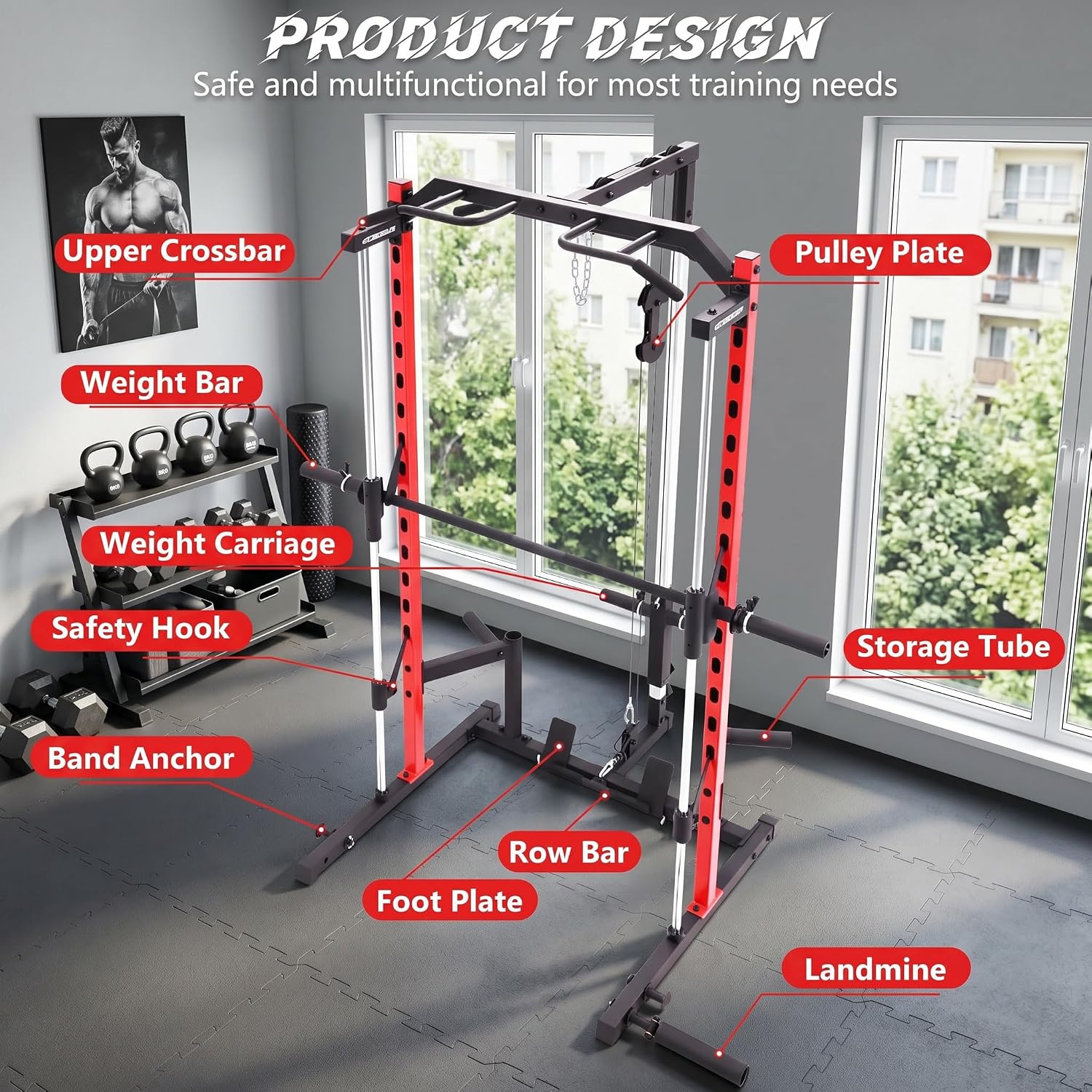 Smith Machine All-in-One con P - Lat Pulldown Bar recensione e prezzo