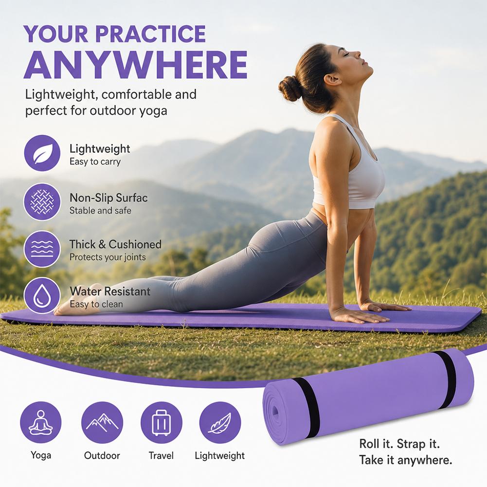 Tappetino da yoga spesso 1/2 p - Thick Yoga Mat recensione e prezzo